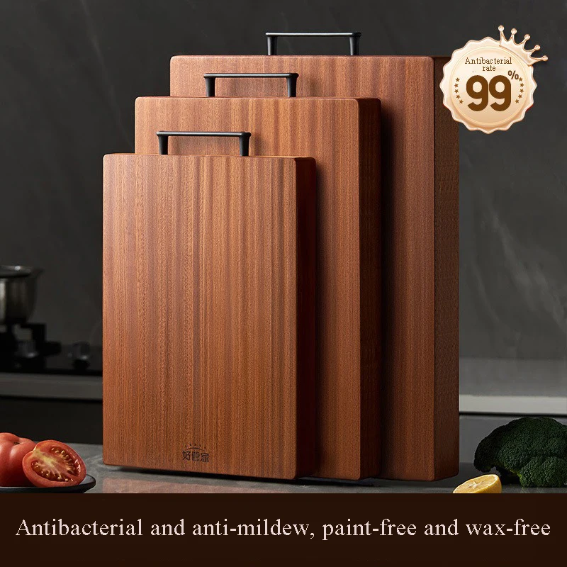 

Solid Wood Cutting Board Hickened Cutting Board Non-cracking Antibacterial Mildew Kitchen Accessories Wooden No Paint No Wax