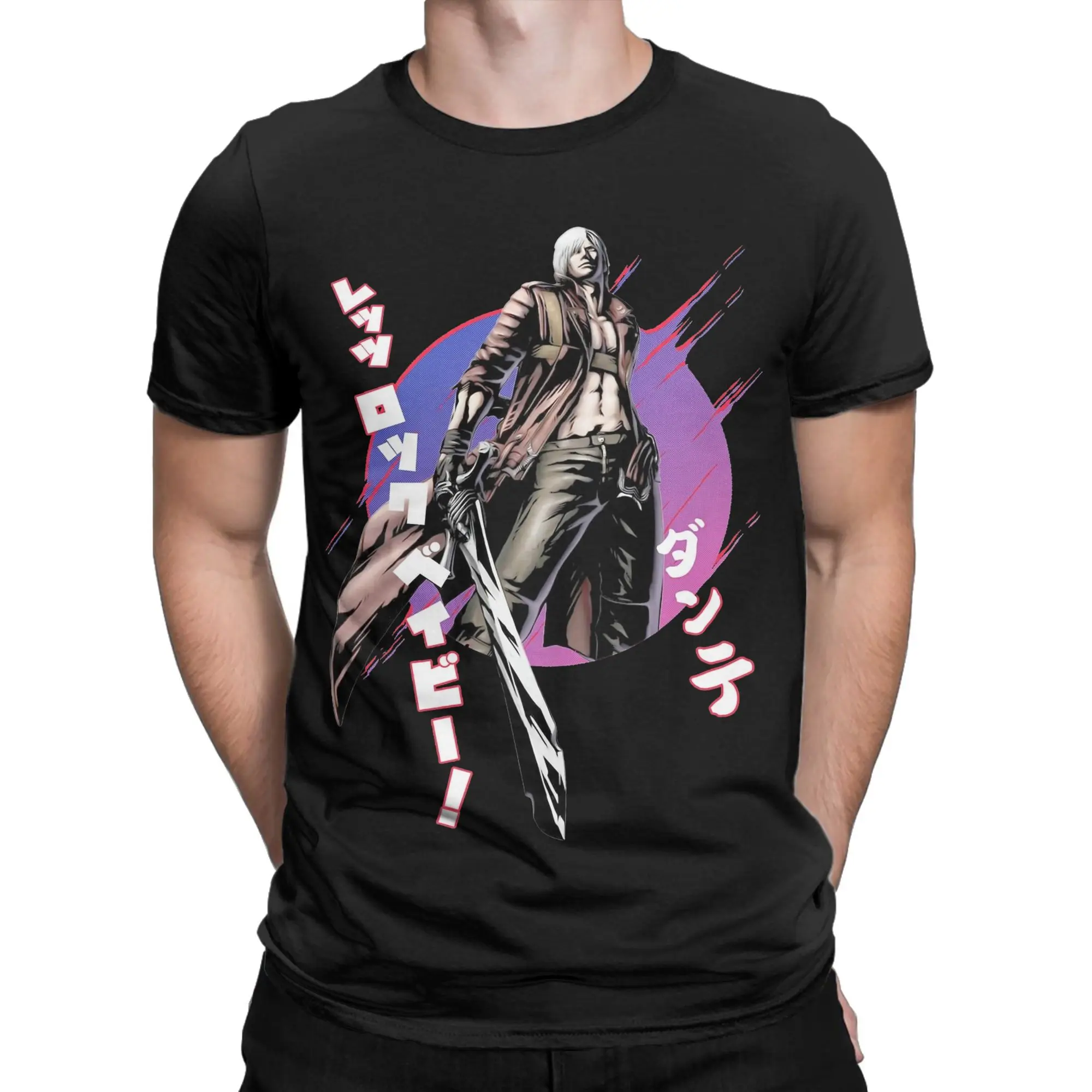 

Men Devil Never Cry T Shirts Pure Cotton Clothing Funny Short Sleeve Round Collar Tees Classic T-Shirts