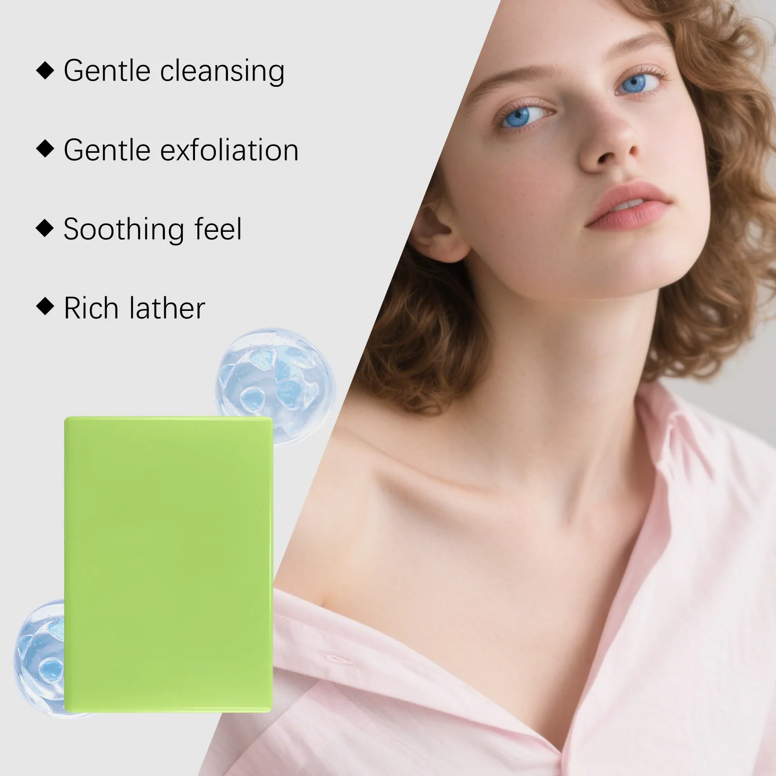 OCEAURA Lemon Exfoliating Soap Clean Pores Remove Dirt Firm Skin Improve Roughness Deep Hydrate Oil Control Body Nourishing Soap