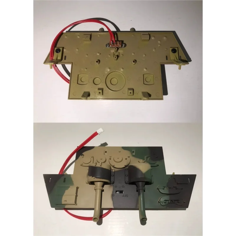 Henglong Decorative Parts For 1/16 3888A King Tiger Henschel Plastic Rear Plate RC Model DIY Toy Boy