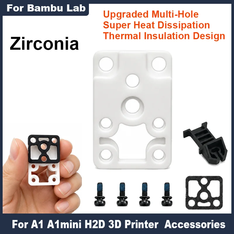 Für Bambu Lab A1 H2D A1 Mini Hotend Heizblock Zirkonia H2D Hotend Rechtsmontage-Kit A1 Zubehör Hohe Qualität