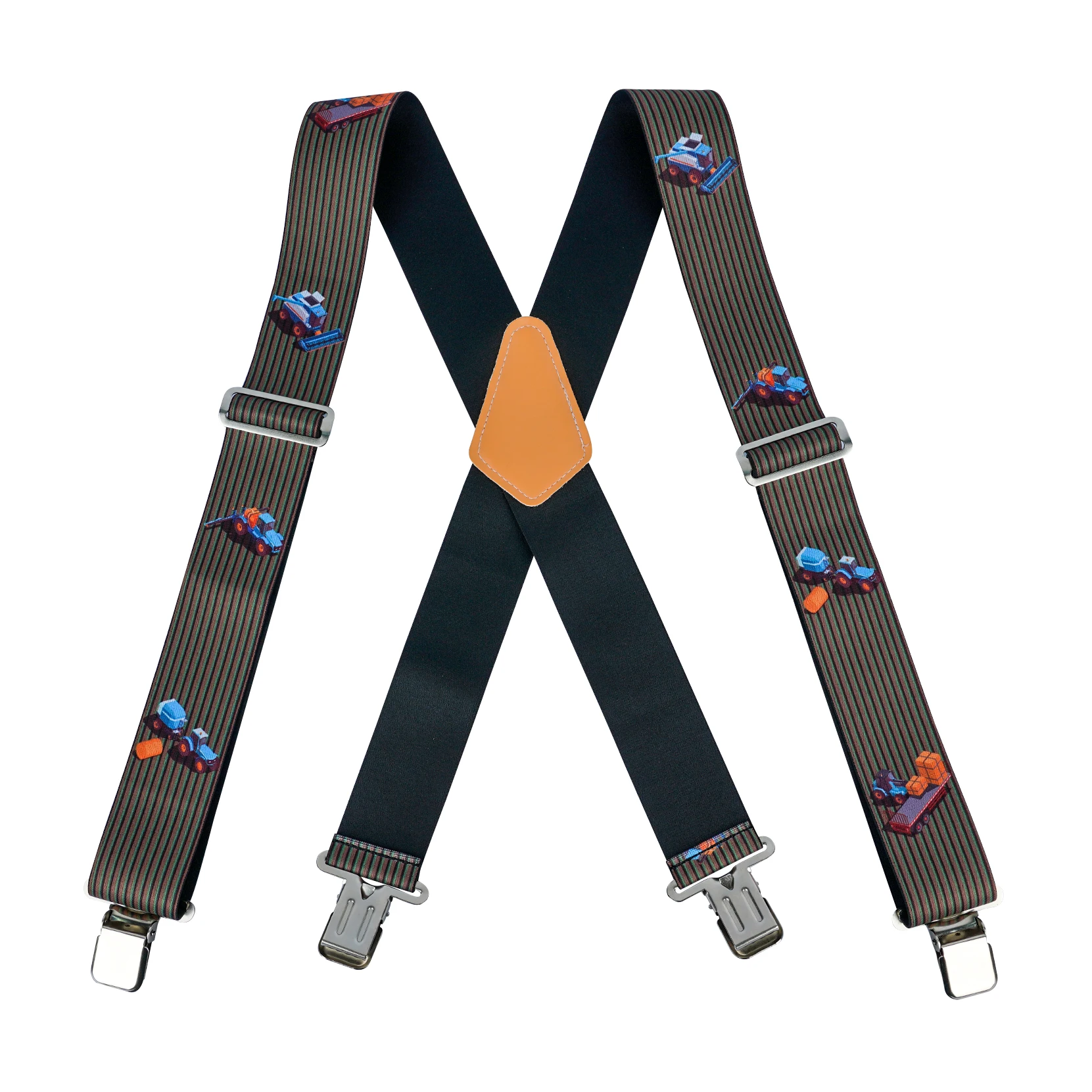 MELOTOUGH Men\'s Suspenders Clip Heavy Duty Braces for men Big and Tall Work suspenders Elastic Suspenders for Pants Trousers