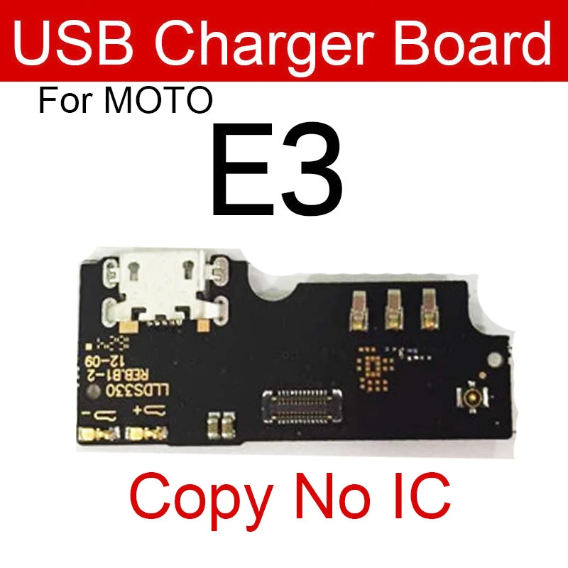 For Mototrola Moto E3 USB Chargring Jack Dock Board USB Charger Port Connector Mic Board Repair Parts