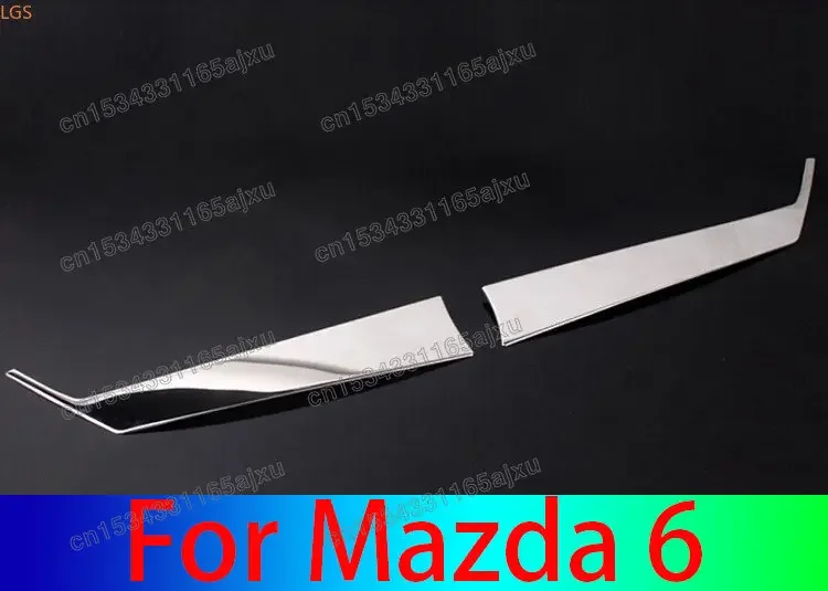 

High-quality Stainless Steel Grille Decorative Strip Anti-scratch Protection Decoration Car styling For Mazda 6 2012-2015