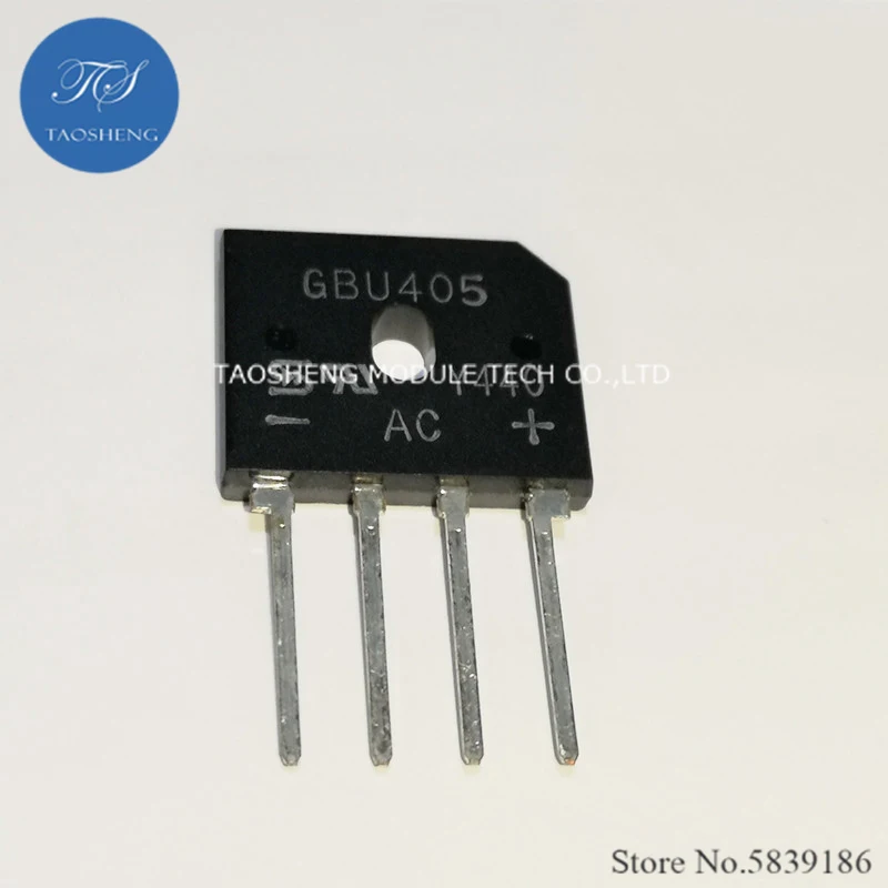 

1PCS GBU405 GBU406 GBU605 GBU608 GBU808 GBU1005 Electronic Components