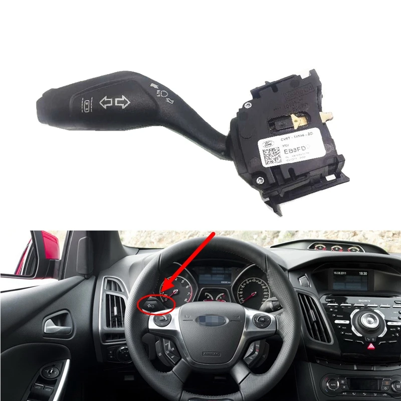 Car Headlight Fog Light Turn Signal Indicator Control Switch For Ford Focus C-Max Escape 2012 2014 2015 2016 CV6T13335BD