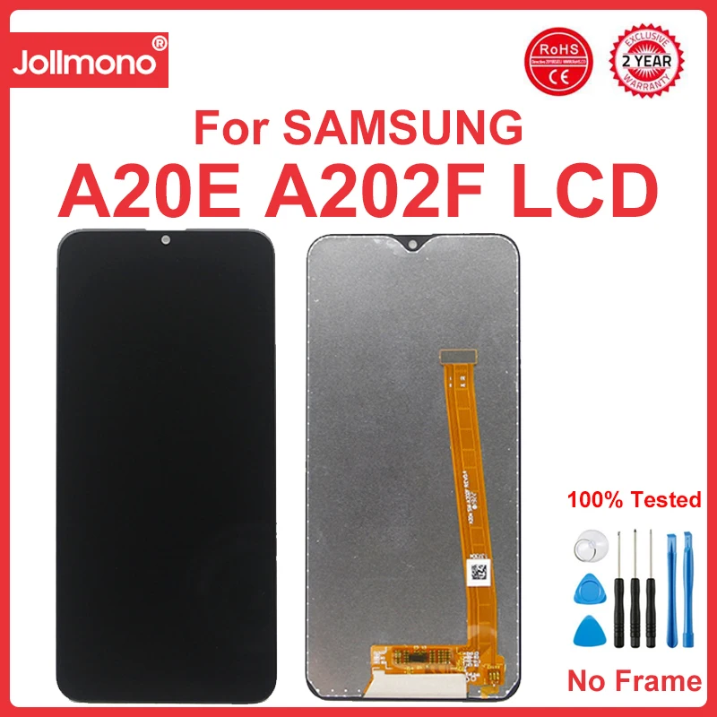 Imagem -02 - Substituição do Conjunto do Digitador da Tela Táctil com Quadro Exposição do Lcd para a Galáxia A20e de Samsung A202 A202f 58