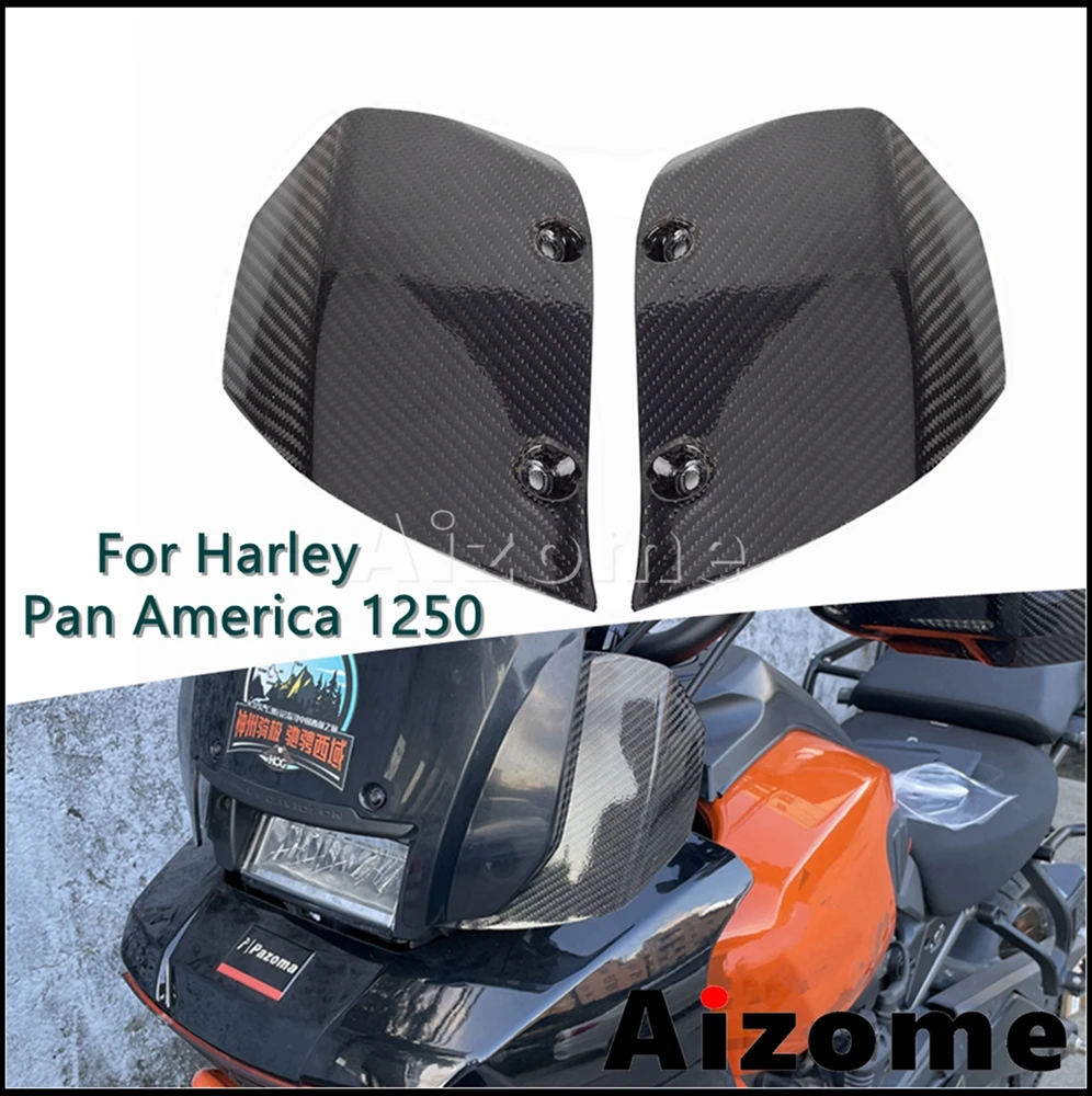 Carbon Fiber/PC Motorcycle Fairing Windshield Side Widened Screens For Harley Pan America 1250 RA1250 RA125S RA 125S 2021-2024