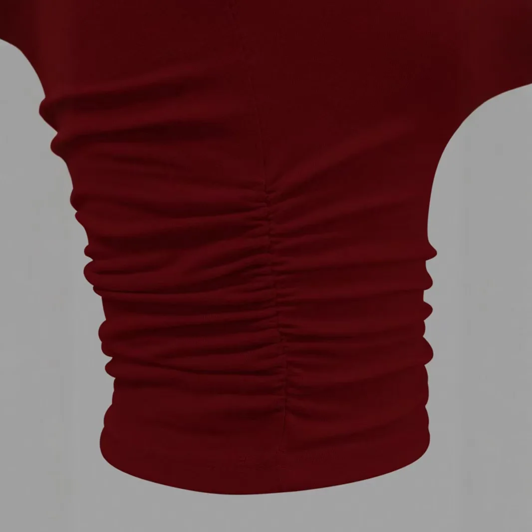 2025, Sommer, schmal gestrickt, einfarbig, kleine Weste, einzelne Schulter, kurzes Oberteil