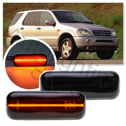2PCS LED Fender side marker light For Mercedes Benz W163 1998 1999 2000-2003 ML 230 ML 270 CDI 320 430 55 AMG Turn Signal Lamp
