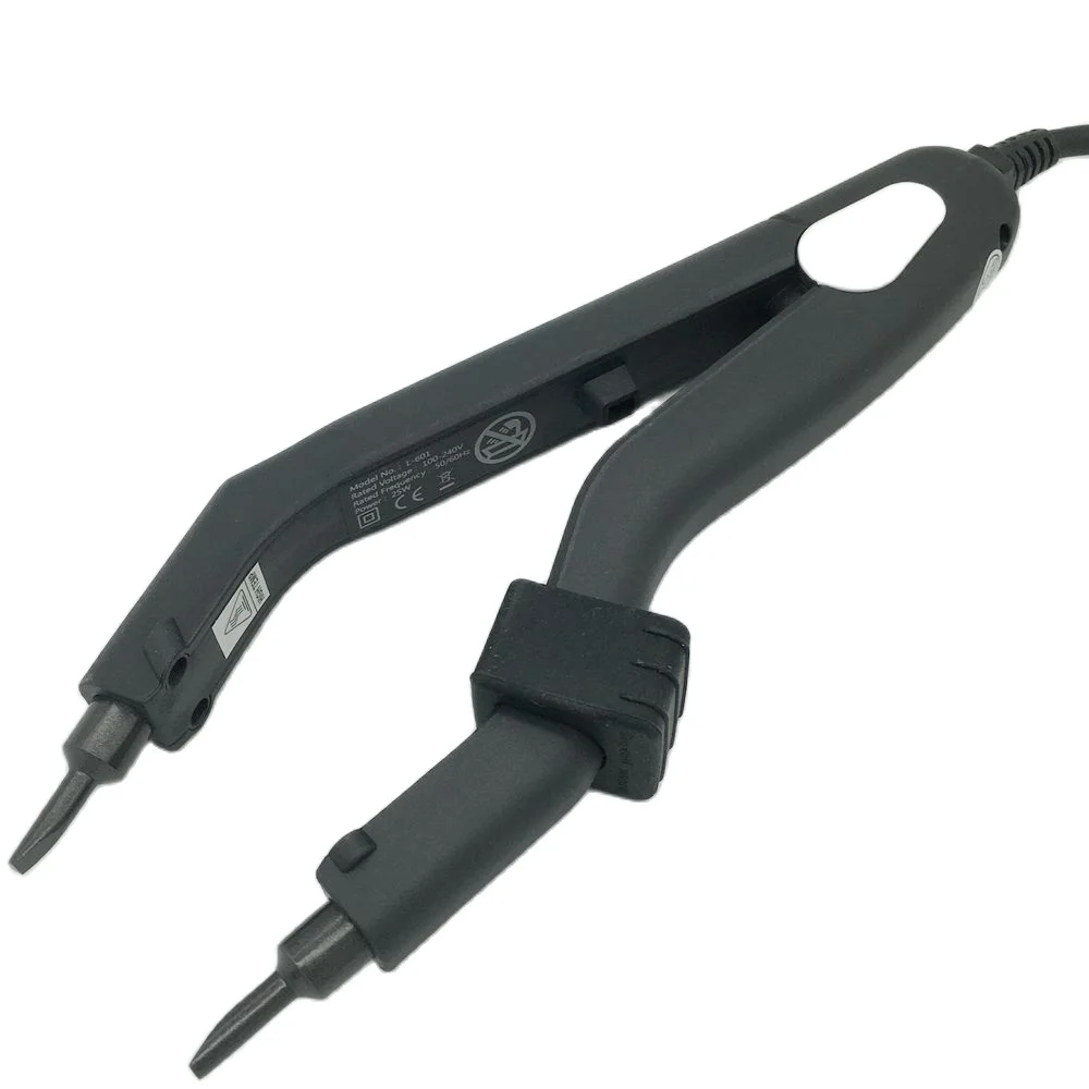 L601 Qualität Schwarz Wärme Haar Stecker Temperatur Steuerbar Wärme Eisen Haar Verlängerung Werkzeuge Kit – Detail 2