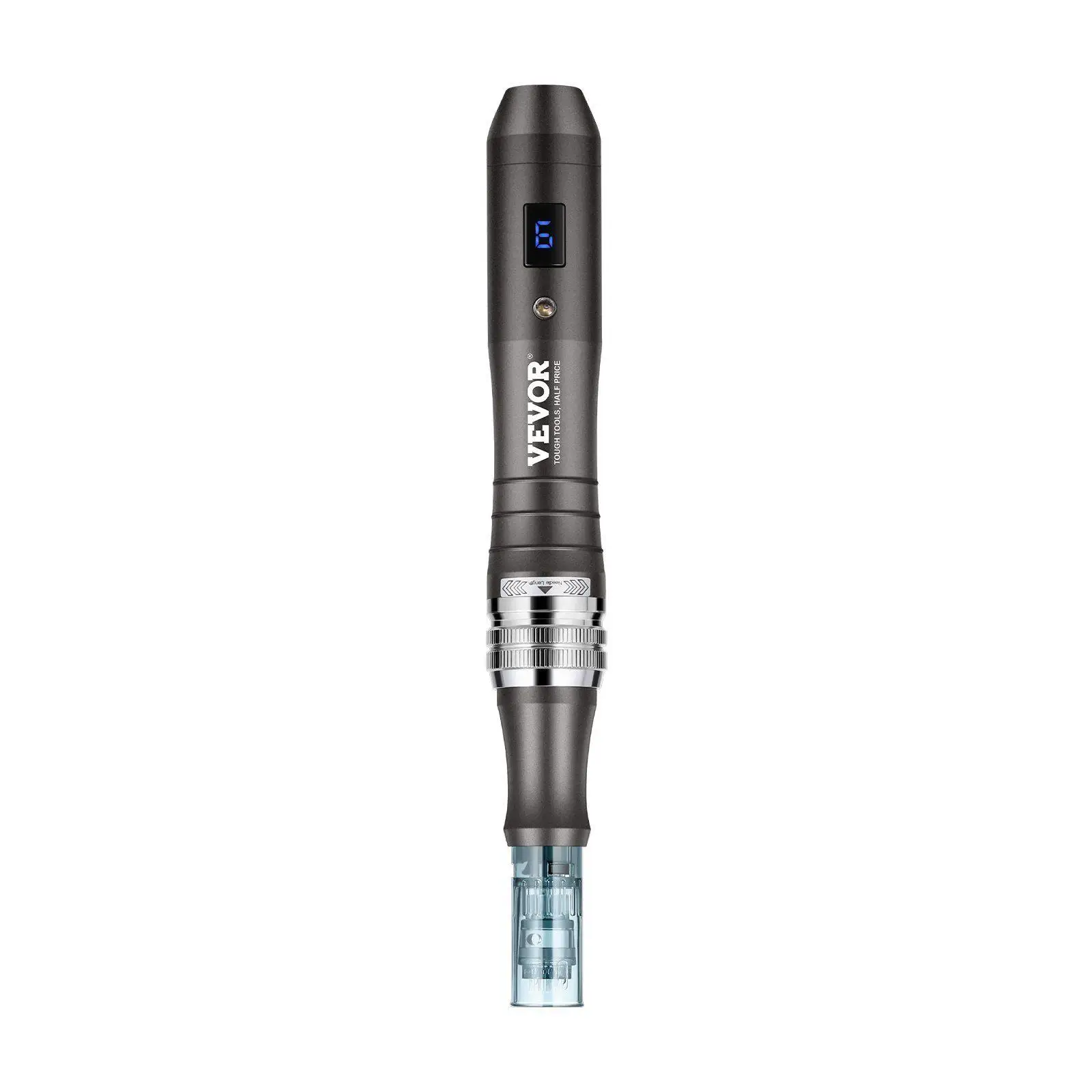 

Upgraded Microneedling Pen with 6-Speed LCD Display, 0-2.5mm Adjustable Needle and 20 Cartridge Collection