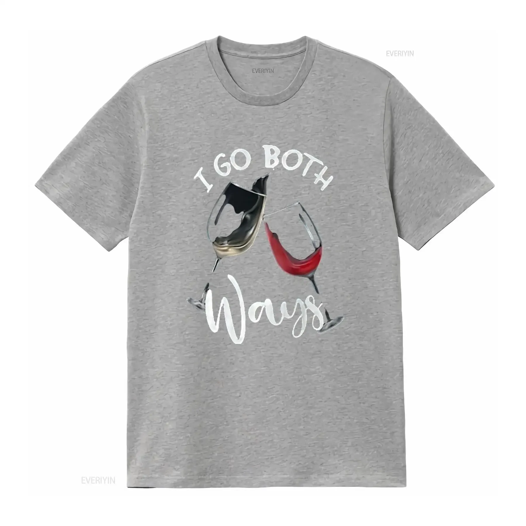 تي شيرت نسائي باللونين الأبيض والأحمر I Go على كلا الطريق للعطلات تي شيرت أسود X كبير عتيق مغسول قليلاً يسمح بمرور الهواء للرجال أنيق