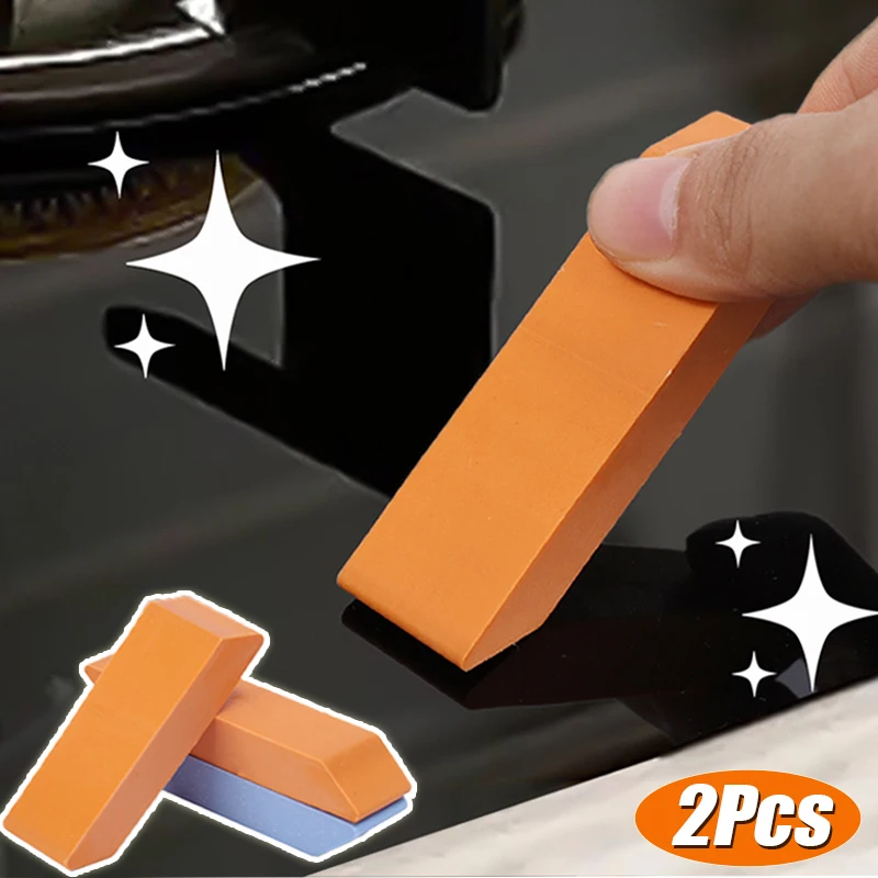 1/2PCS Easy Limescale Rubber Eraser Household Kitchen Pot Scale Rust Removal Cleaning Tools Bathroom Glass Wall Stain Cleaner