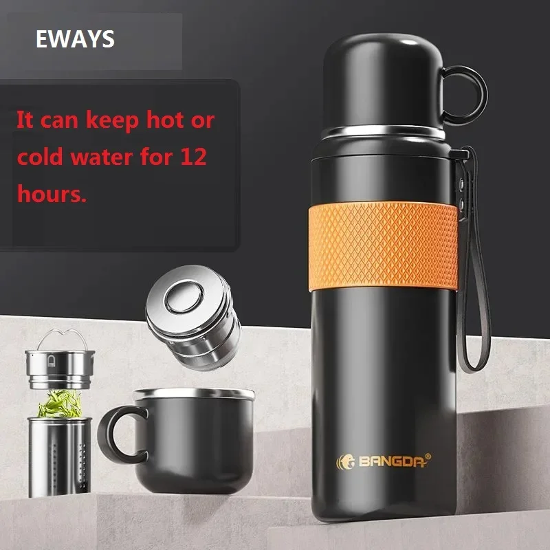 

316 Stainless Steel Thermos Bottle 750ML Outdoor Travel Coffee Mugs Thermal Vaccum Water Bottle Thermal Mug