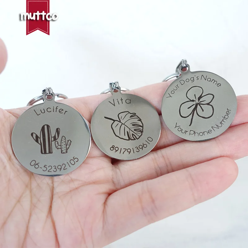 Retail self-design personalized design of stainless steel dog tags, can aspire to famous brand dog tags pet 3 styles