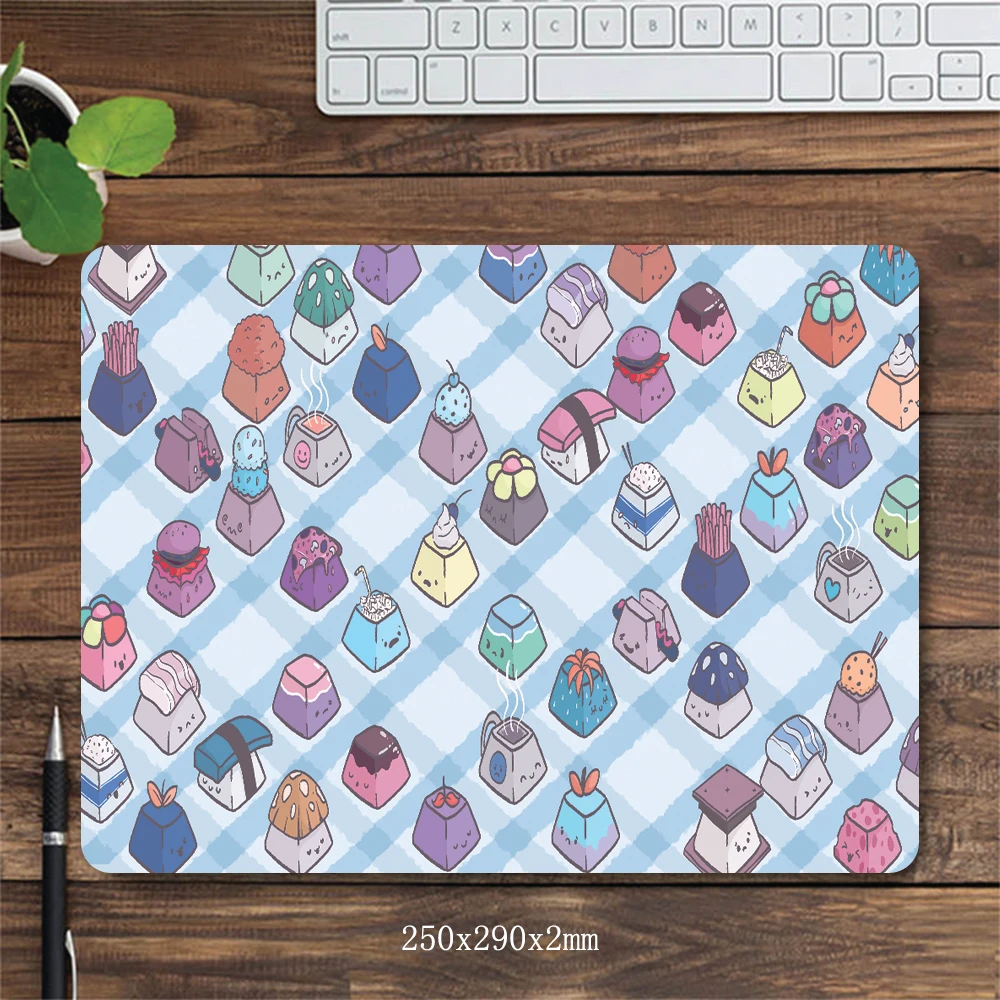 Anime Mouse Pad Office Rug Sushi Gaming Pad for Computer Mouse Desktops Desk Mat Keyboard Pad Laptop Accessories Mouse Mat