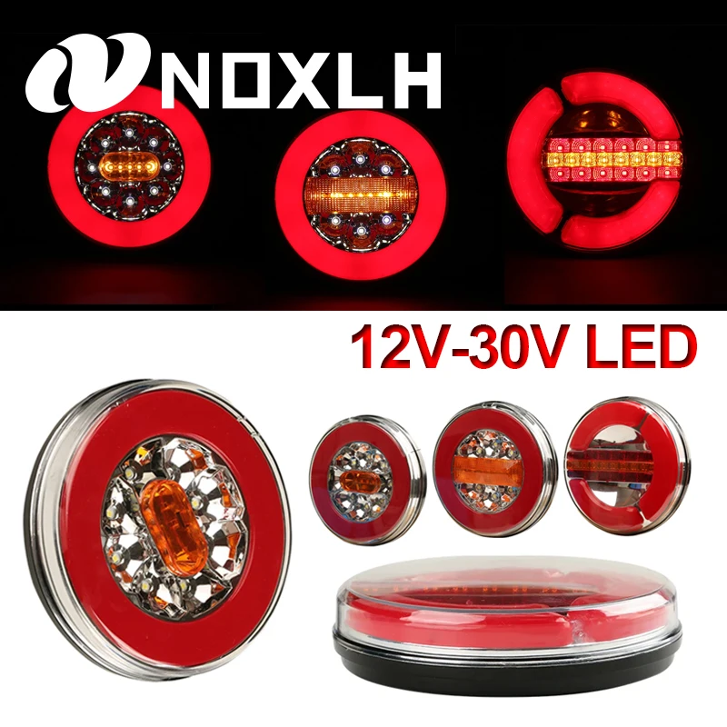 NOXLH 12V-30V Car LED Warning Light Truck Highlight LED Side Marker Light Universal Trailer Tail Light Waist Light Accessories