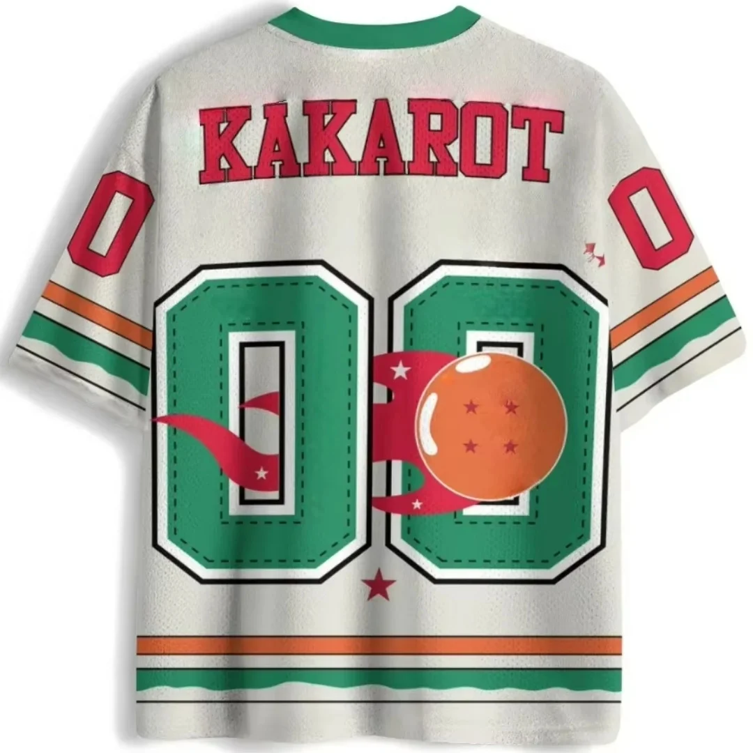 Camiseta con Estampado 3D de Dragon Ball Z Kakarot 00, Jersey de Béisbol con Gráfico de Anime Son Goku, Ropa Urbana Harajuku para Hombre y Mujer, Tops Hip Hop