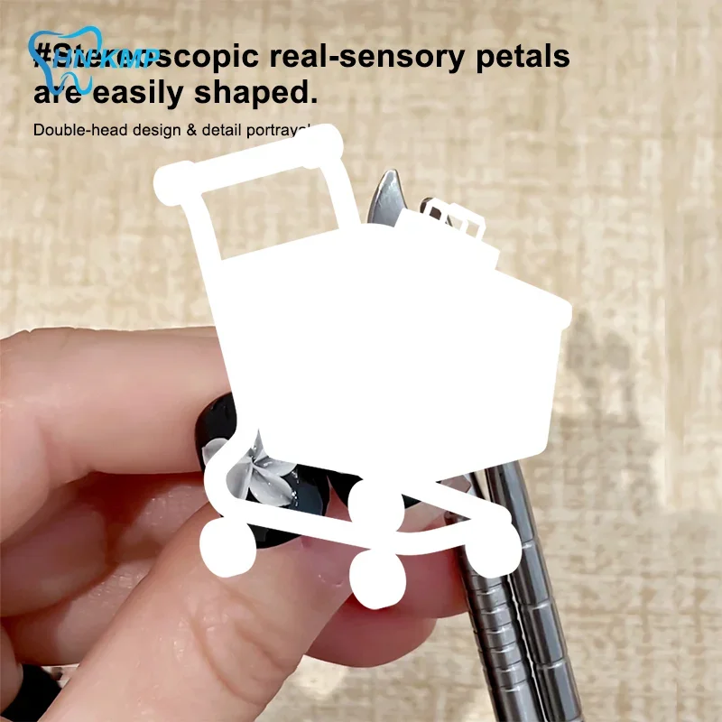 3 قطعة المزدوج نهاية النحت ملعقة القلم لمسمار الفن UV هلام البولندية تلميح نحت زهرة اللوحة القلم مسمار تصميم أداة مانيكير أداة