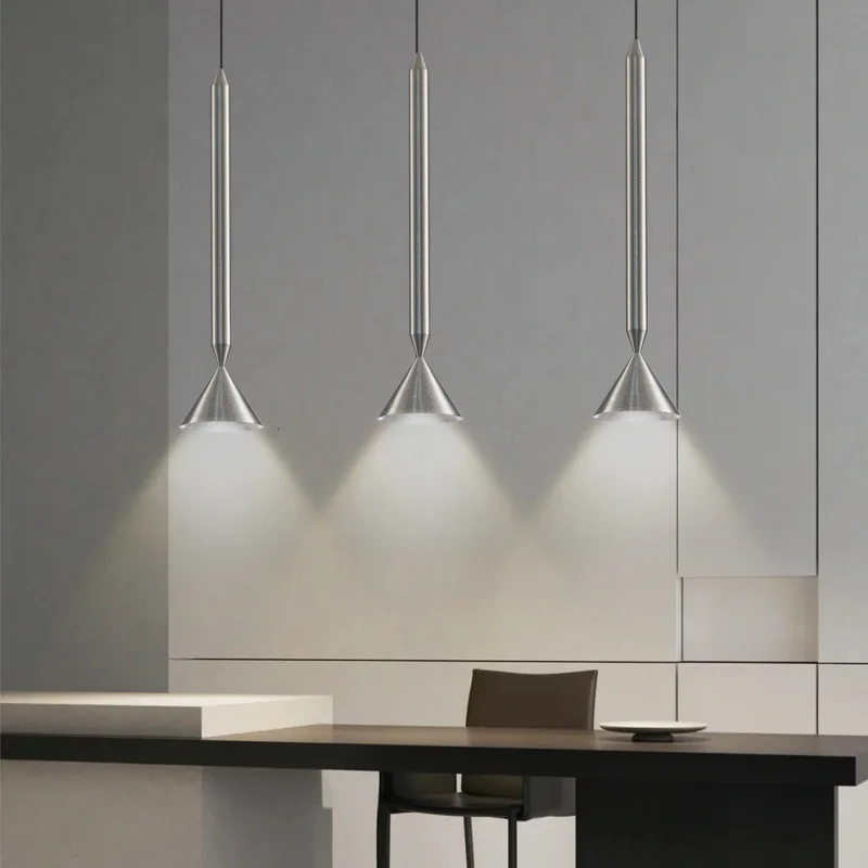 Nordic Pendant Light Long Pole Designer for Kitchen Island Small Single Head Hanging Lamp for Dining Room Bar Macaron Chandelier view 3