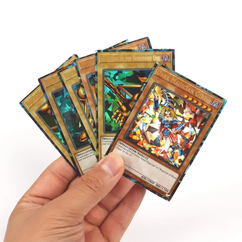 72PCS Yugioh Cards with Tin Box Yu Gi Oh Card Holographic English Version Golden Letter Duel Links Game Card Blue Eyes Exodia