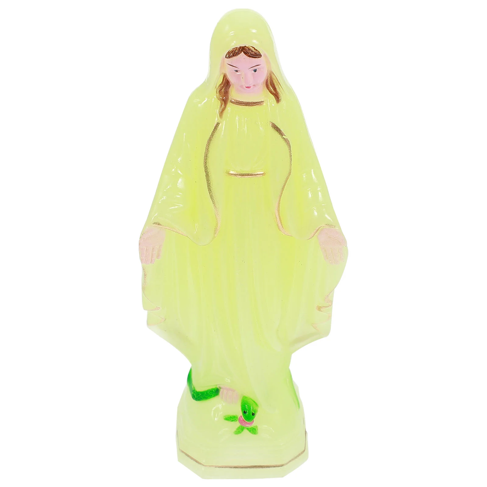 Our Lady of God Ornament Home Decor Plastic Adornment Sculpture Catholicism Craft Church Decoration Baby Religious Style