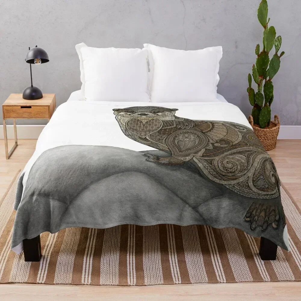 

Otter Tangle Throw Blanket Summer Cool Breathable Blanket for Sleeping