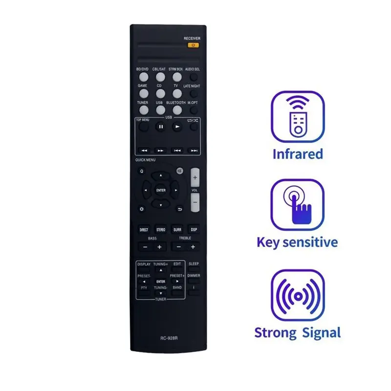 B27B HTP-395 TX-SR353 TX-SR373 HT-S3900 HT-S3800 For Onkyo AV Receiver Compatible Remote Control Replacement RC-928R