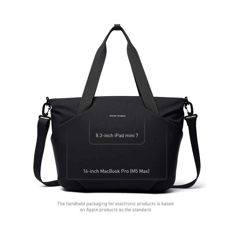 MARK RYDEN Tote Bag Men's Bag 16L Water Resistant Nylon Laptop Tote Bag Simple and Stylish For Casual and Commute