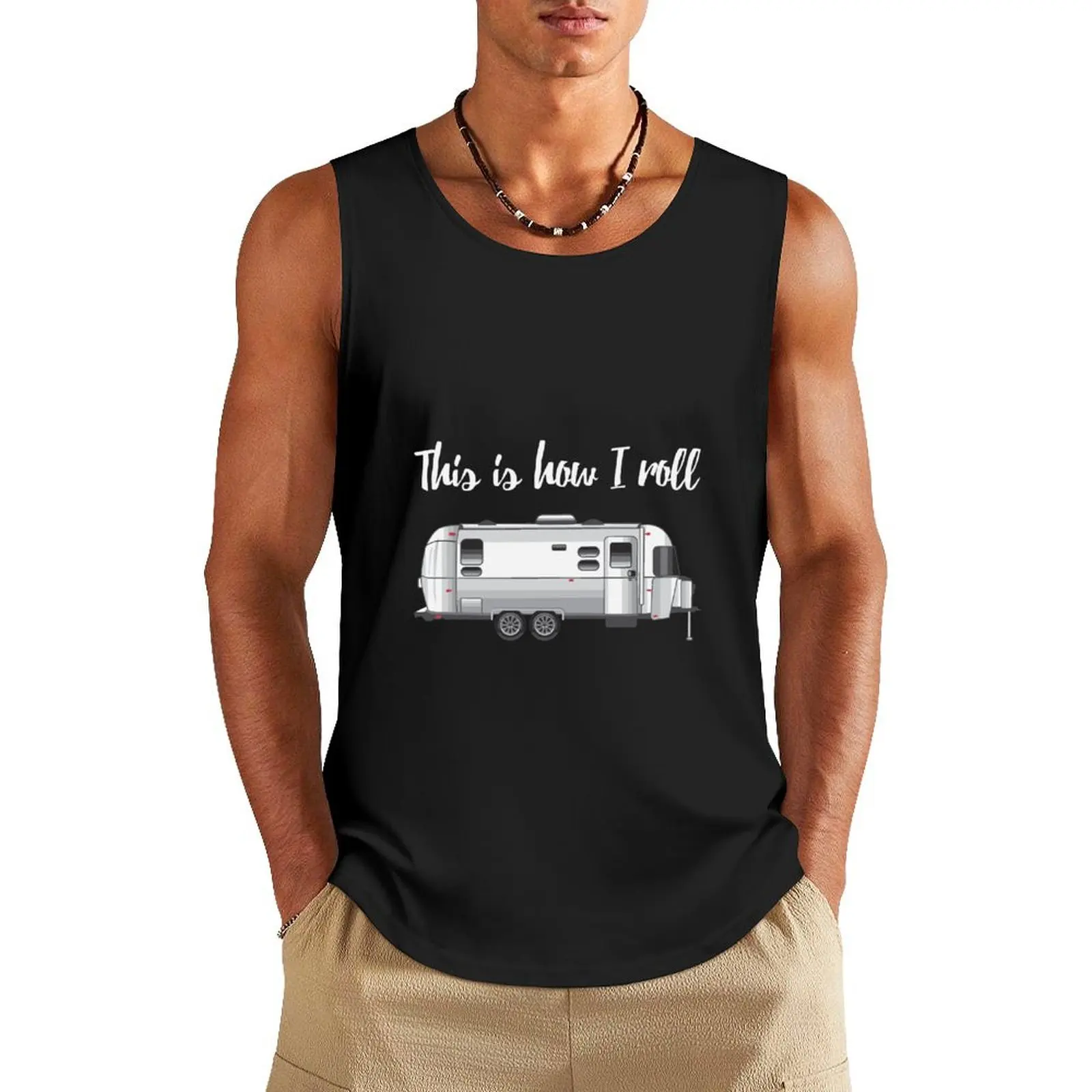 

Airstream Camping Essentials Tee Tank Top gym clothing Gym man Gym T-shirts for men Men's tops
