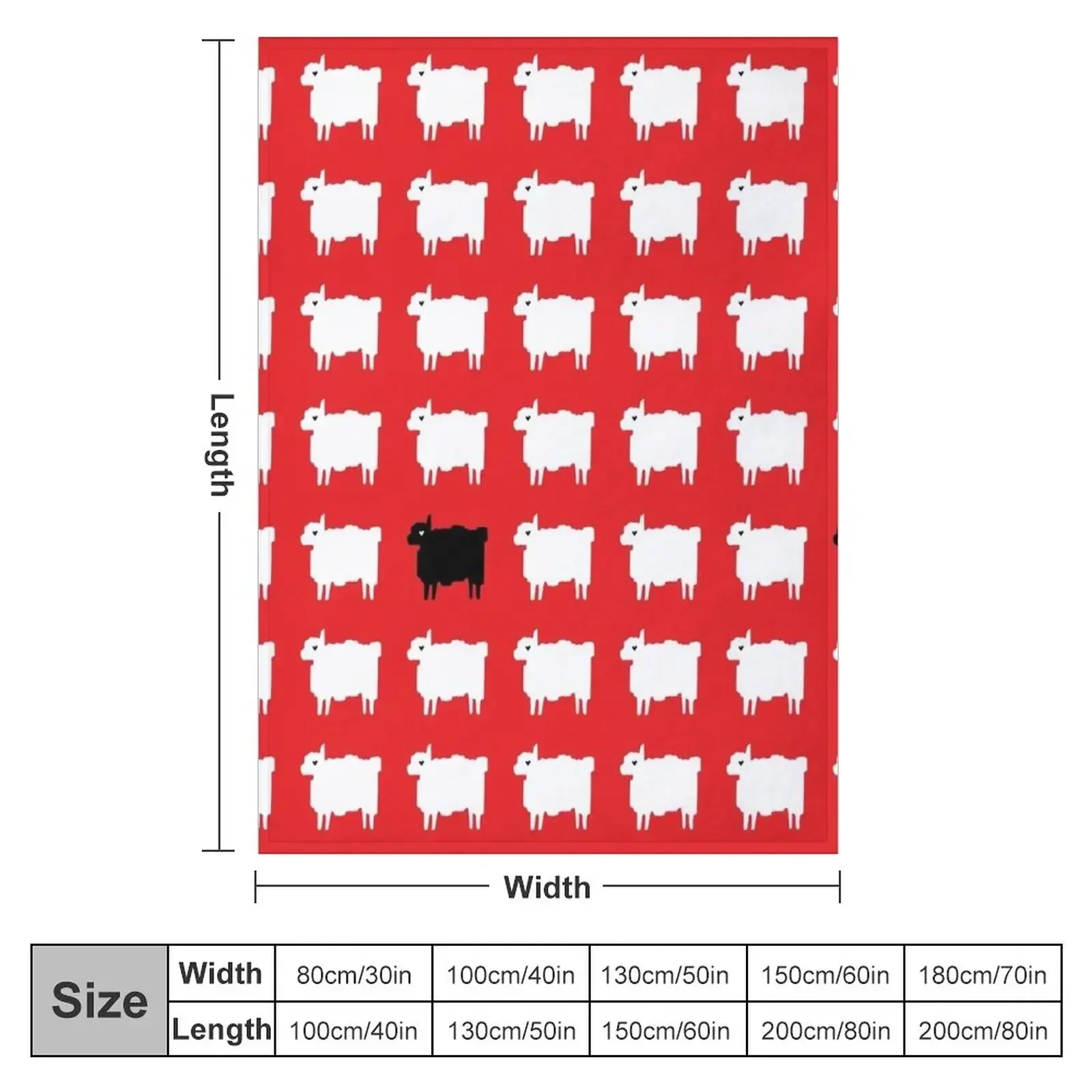 Diana's Black Sheep Jumper Throw Blanket Large Weighted Blankets