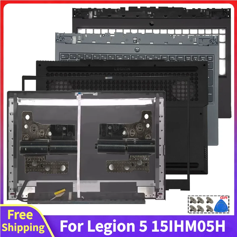 For Legion 5 15IMH05H 15ARH05H 15ARH05 Y7000 New Replace Laptop LCD Back Cover Front Bezel Hinges Keyboard Palmrest Bottom Case