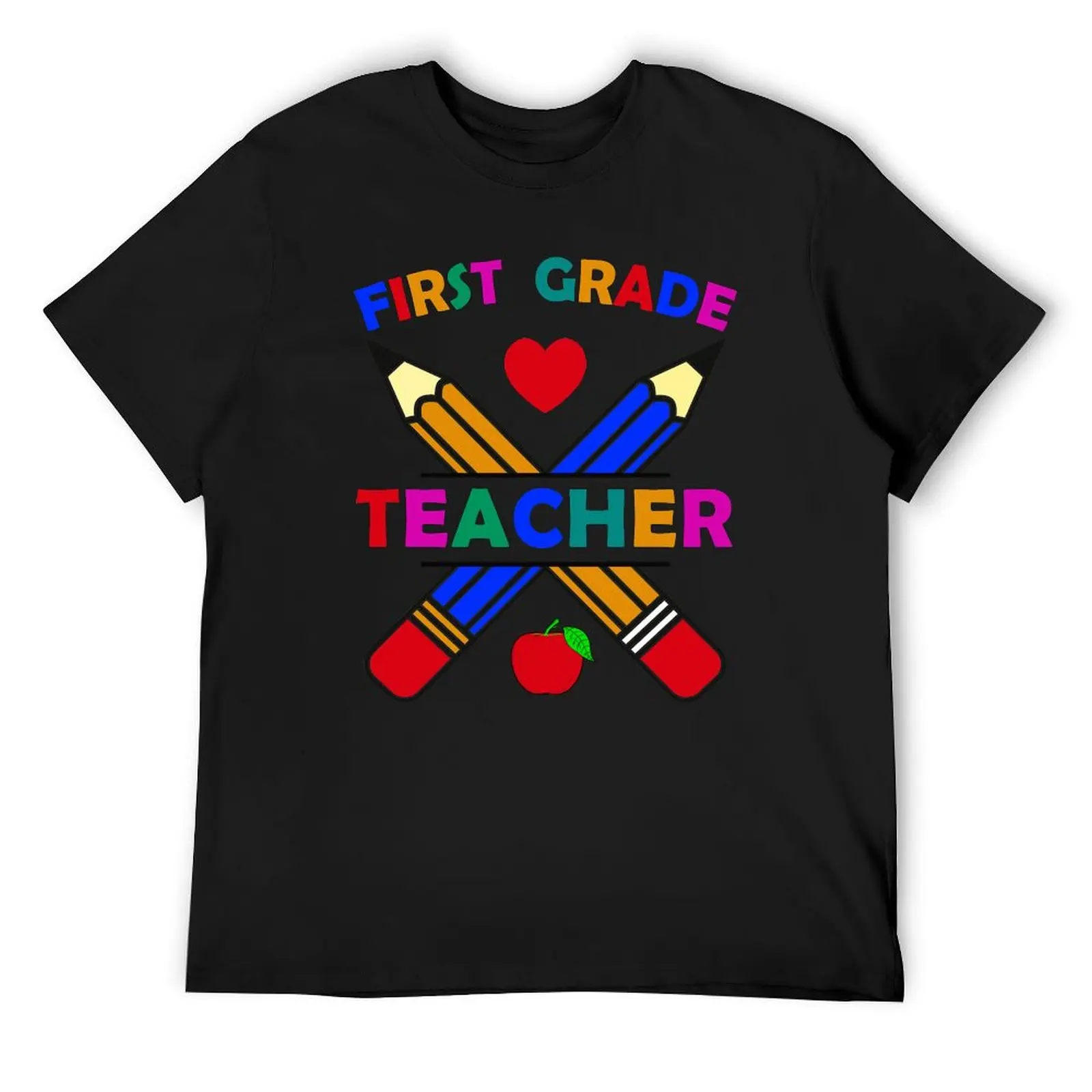 1st Grade Teacher T-Shirt graphic t shirts anime essential t shirt men clothings