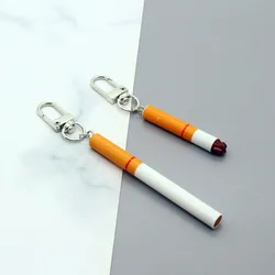 1 PC Resin Cigarette Pendant Keychain Key Ring For Men Women Gifts Cool Unique Funny Creative Bag Car Keychain K326-2