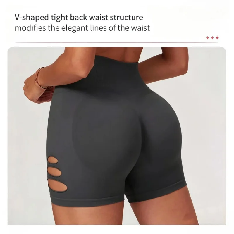 Damen Verstellbares Wickel-Yoga-Shirt mit V-Ausschnitt, Langarm, Atmungsaktiv, Fitness-Sport-Überwurf mit Seitlicher Kordel – Detail 7