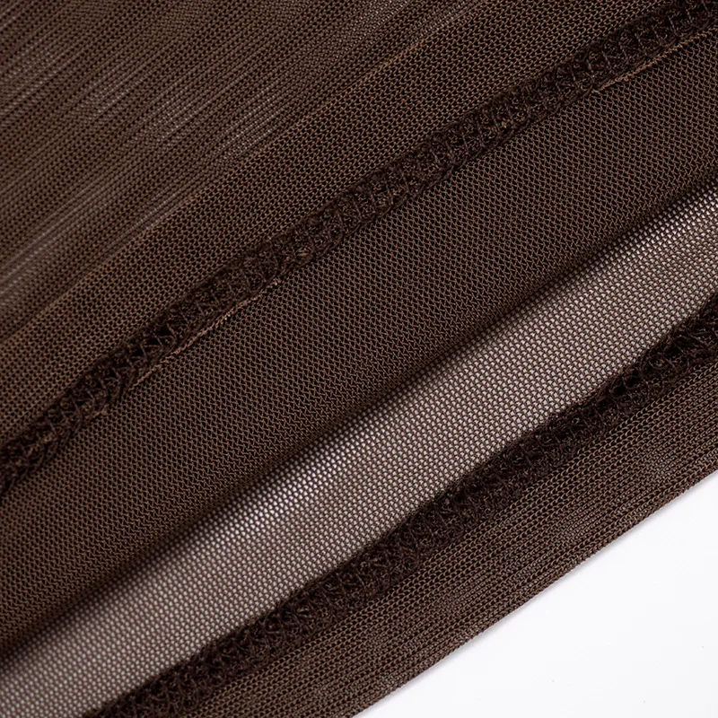 المرأة مثير كلوبوير 4 قطعة مجموعة انظر من خلال شبكة طويلة الأكمام تي شيرت + الدبابات المحاصيل القمم + السراويل + العجل Lef يغطي الدعاوى غير رسمية #6