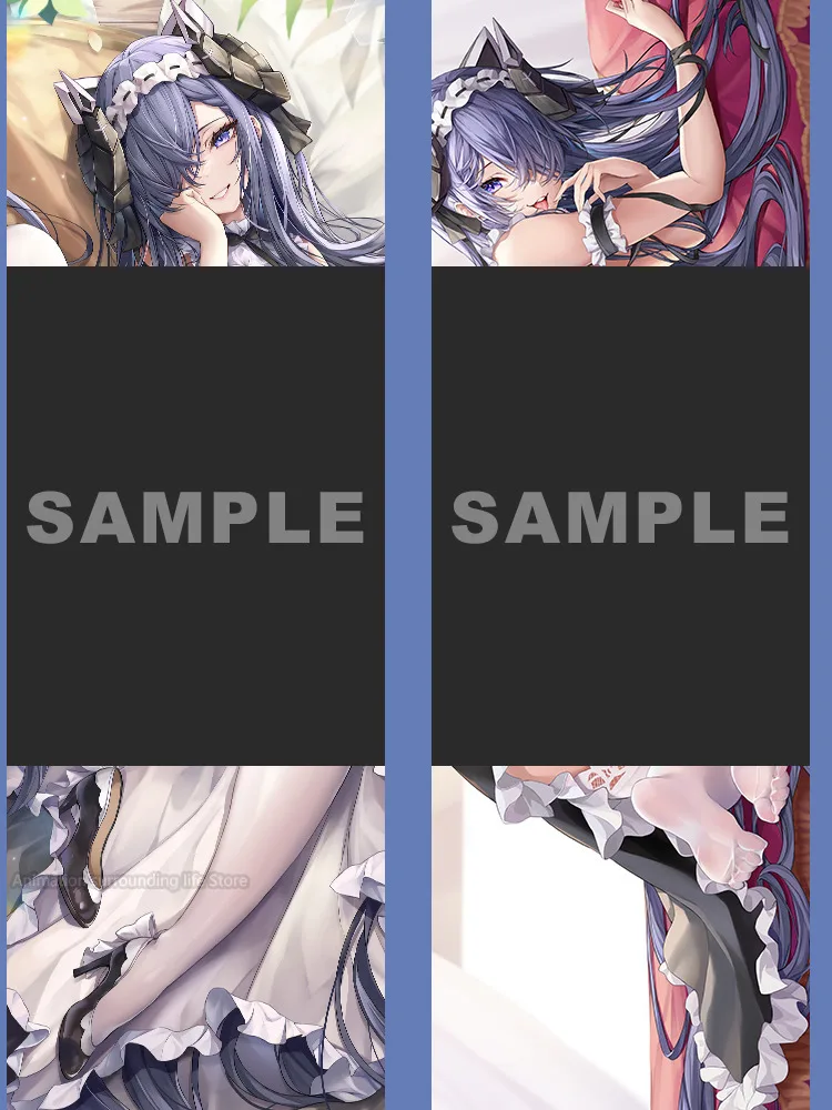 Azur Lane Dakimakura KMS August von Parseval Anime Double-sided Print Life-size Body Pillow Cover