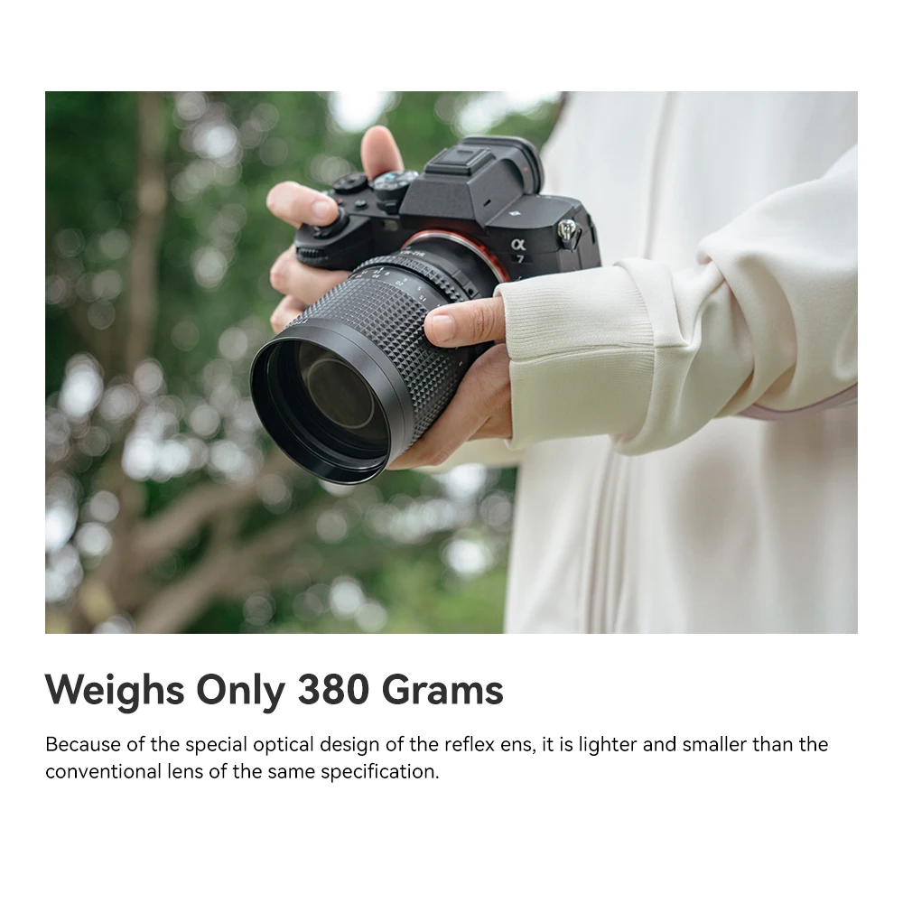 عدسة تركيز يدوية بإطار كامل TTAartisan 250 مم F5.6 Reflex M42 مع دونات خوخه للكاميرا بدون مرآة M42 Mount