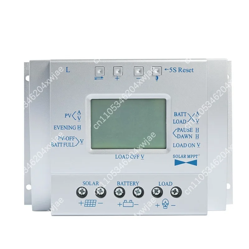 L60A Solar Charge Discharge Controller LCD Intelligent Automatic Voltage Regulator For Home Solar Power Street Lamp Equipment