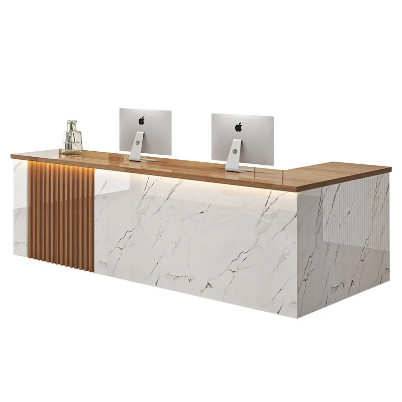 

Стойка Роскошные стойки регистрации Современный простой офис Красота Простая стойка регистрации парикмахерской