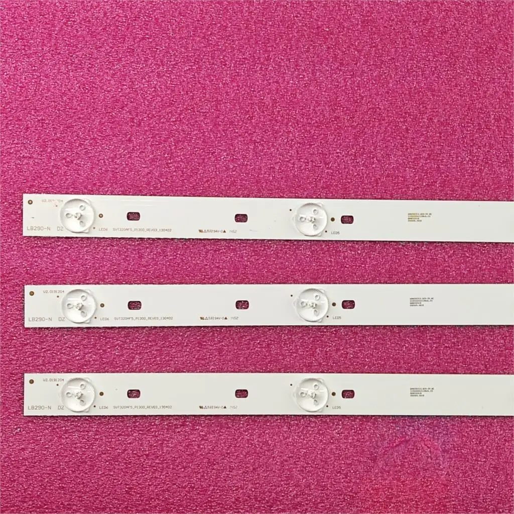 3pcs 6LEDs 627mm LED backlight strip for 32