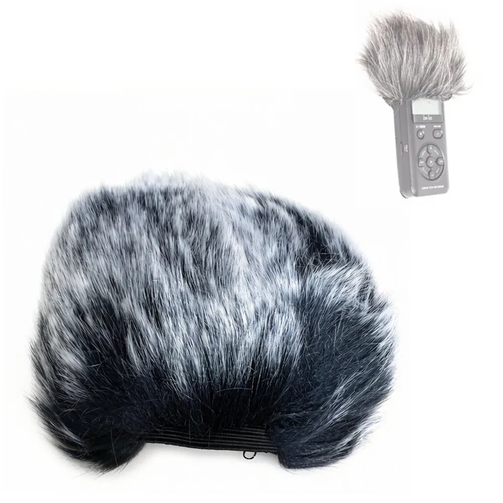 Professional Outdoor MIC Furry Cover Windscreen Windshield Muff For TASCAM DR-05 DR05 Microphone Deadcat Wind Shield
