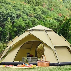 Outdoor Tent Camping Automatic Tent double-deck tents double door tent folding camping tent Beach tent Outdoor Fishing tent