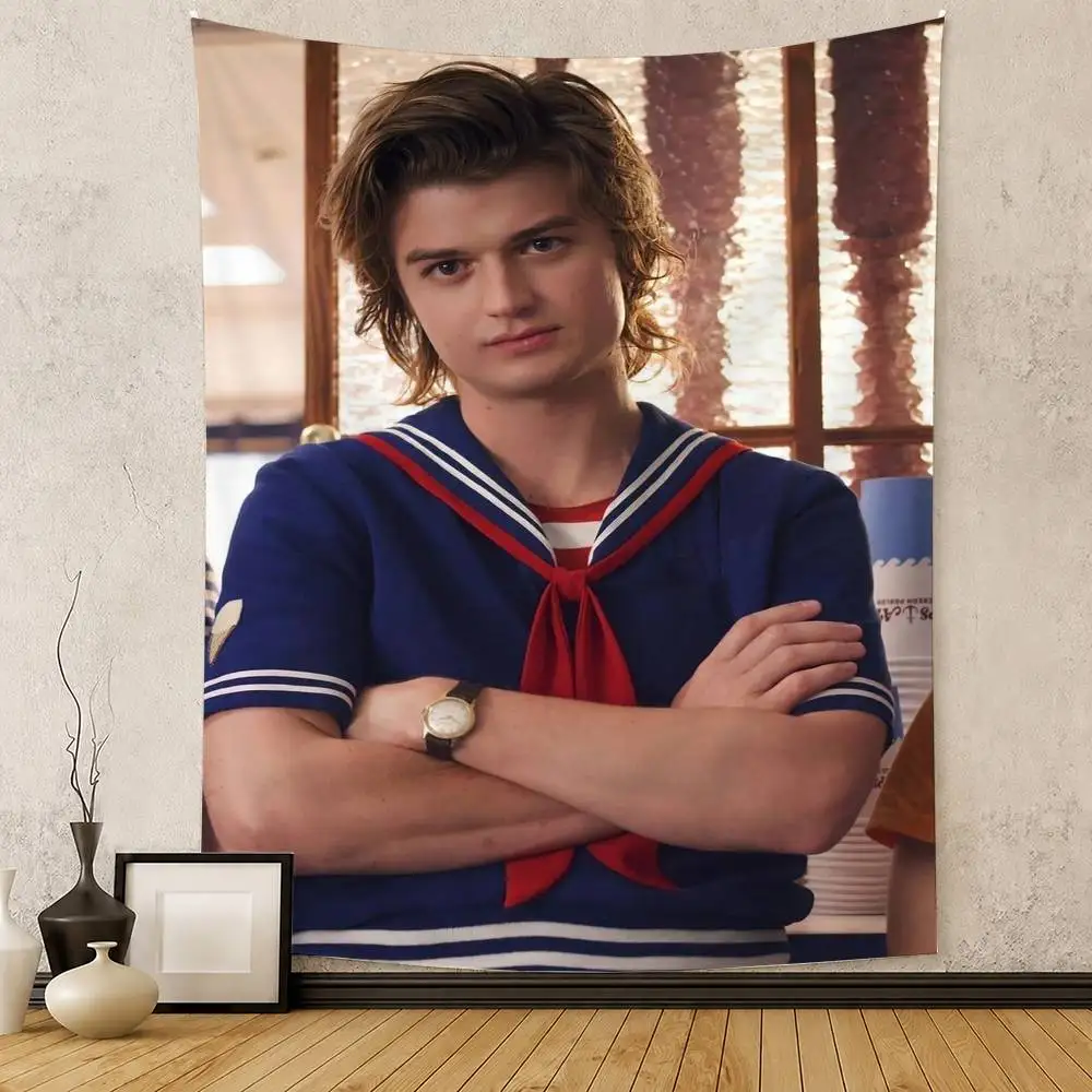 Joe Keery Stranger Flag Digital Printing Banner for Garage Wall Out Door Decoration