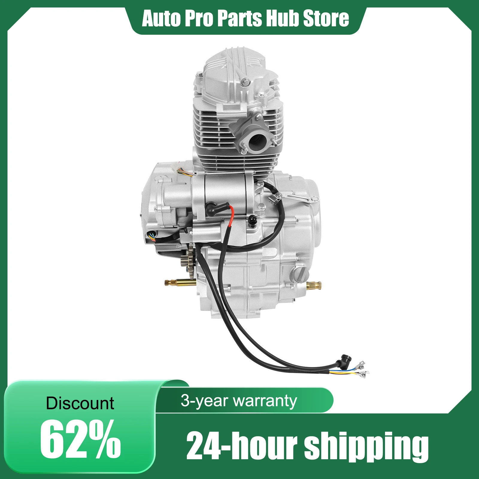 4 Stroke 250cc DIRT BIKE ATV Engine Motor, with 5 Speed Transmission Electric Start, Single Cylinder For 200cc 250cc ATV Models