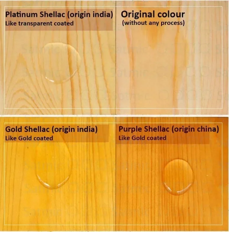 Premium Indian Shellac Flakes for Wooden Furniture Repair and Polishing, Natural Varnish with Golden Finish