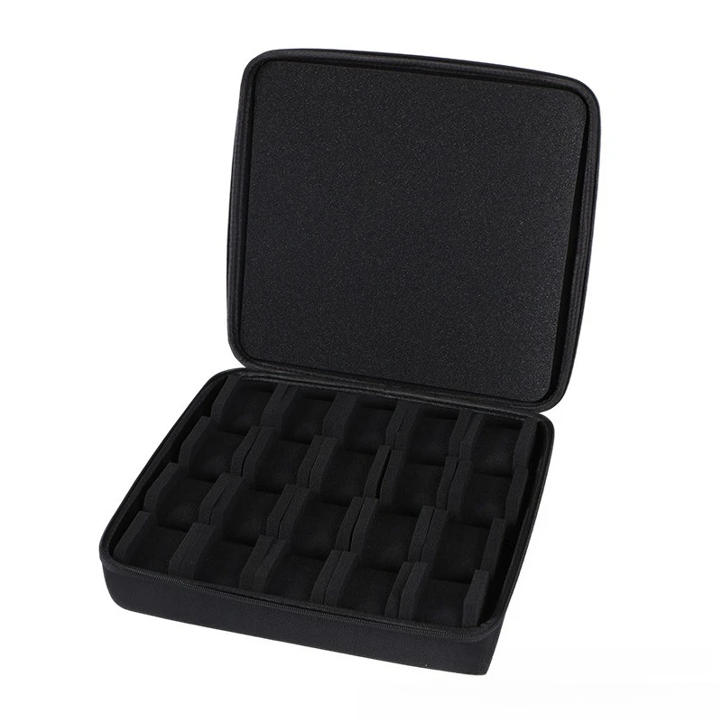 1 قطعة حقيبة تخزين الساعات المحمولة متعددة الفتحات سعة كبيرة ساعة منظم حقيبة السفر صندوق تخزين ساعات للخارجية والسفر