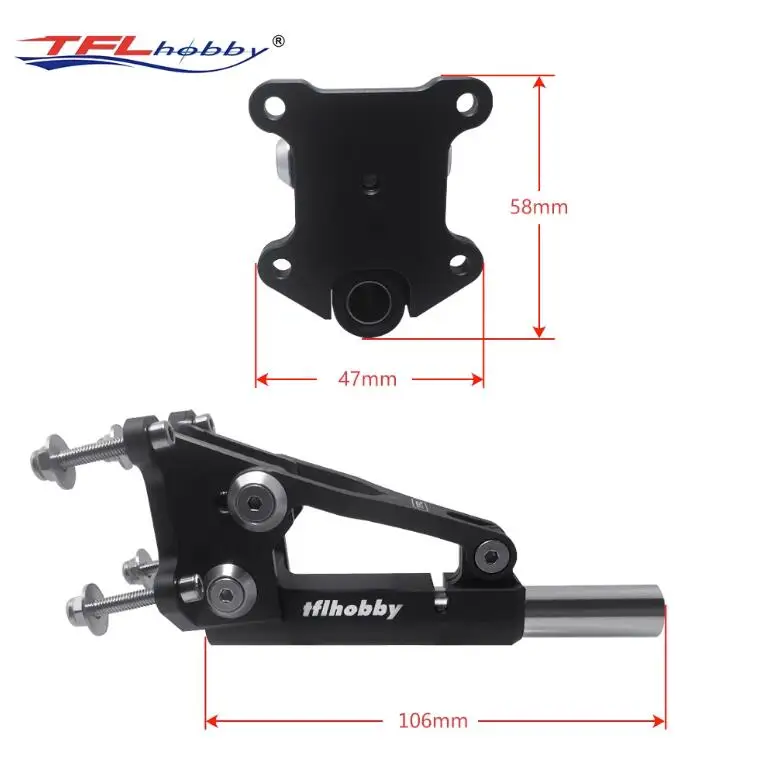 TFL Professional Competition Grade 6,35 mm vollleistungsverstellbarer Mausschwanz/Stinger-Antrieb/Wellenhalterung für RC-Boot