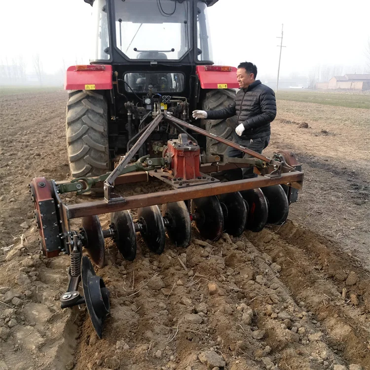 Waterfield-driven Disc Plow with 8 square Frames High-power Tractor with Belt Drive Shaft Rotary Disc Harrow